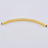 Herraje Tubular Diamantada 0.3 g / 4.3 cm Oro Amarillo 18K