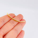 Herraje Tubular Diamantada 0.3 g / 4.3 cm Oro Amarillo 18K