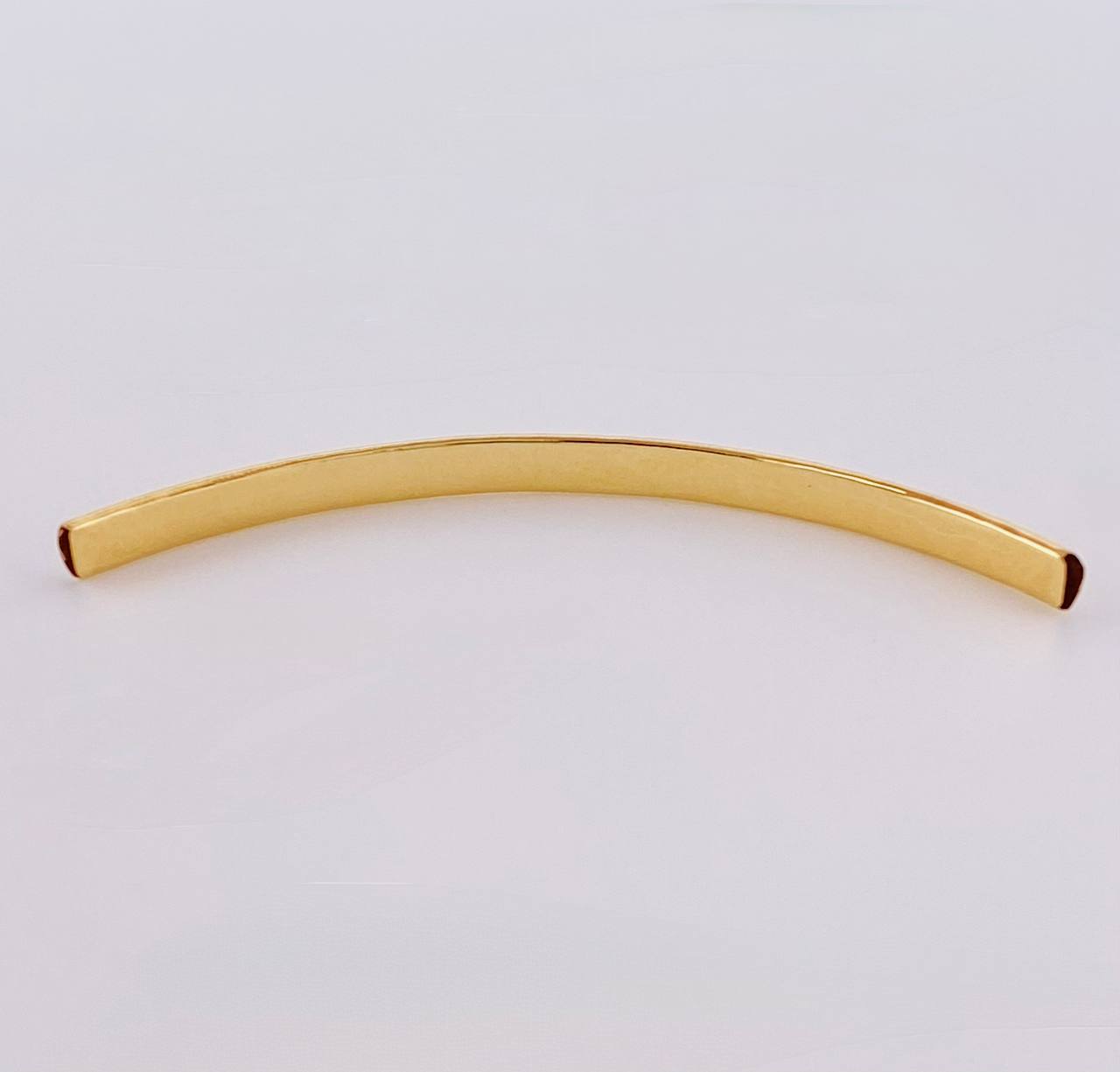 Herraje Tubular Diamantado 0.3 g / 4.2 cm Oro Amarillo 18K