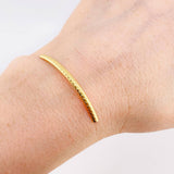 Herraje Tubular Diamantado 0.3 g / 4.2 cm Oro Amarillo 18K