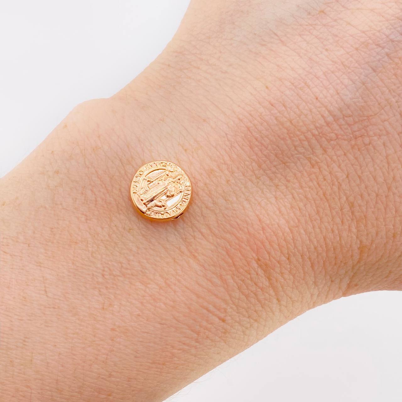 Herraje San Benito 0.4 g / 1 cm Oro Rosa 18K