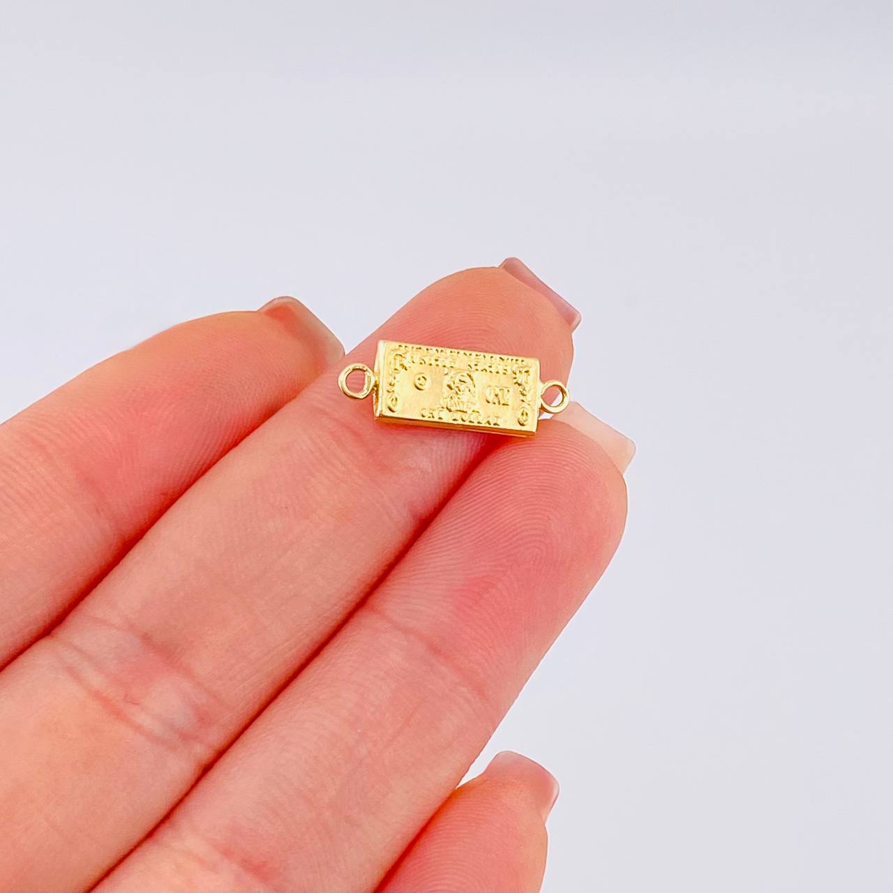 Herraje One Dolar 0.55 g / 1 cm Oro Amarillo 18K