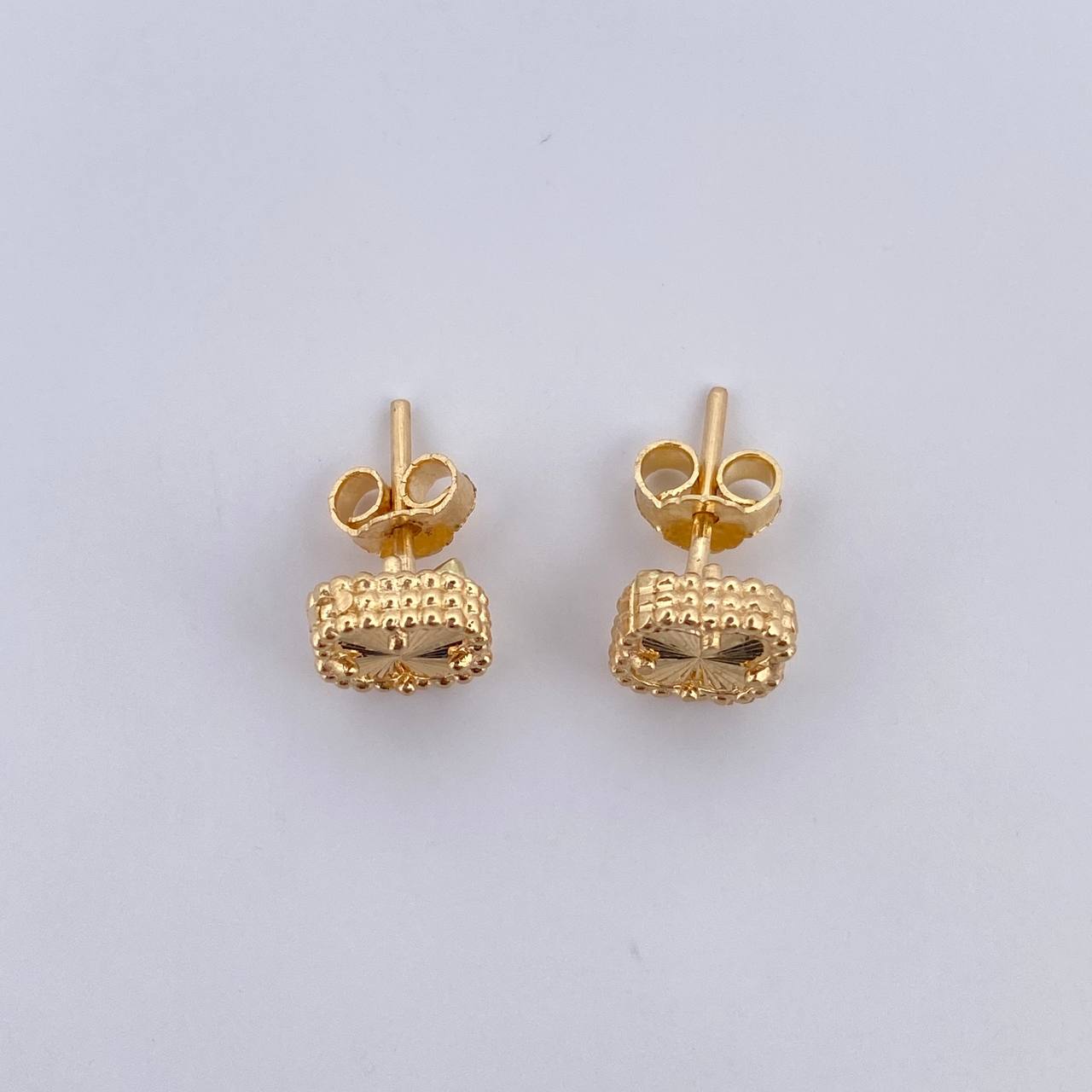 Topos Trebol VCyA 2.05gr / Diamantados Oro Amarillo Nac.Esp. 18K &