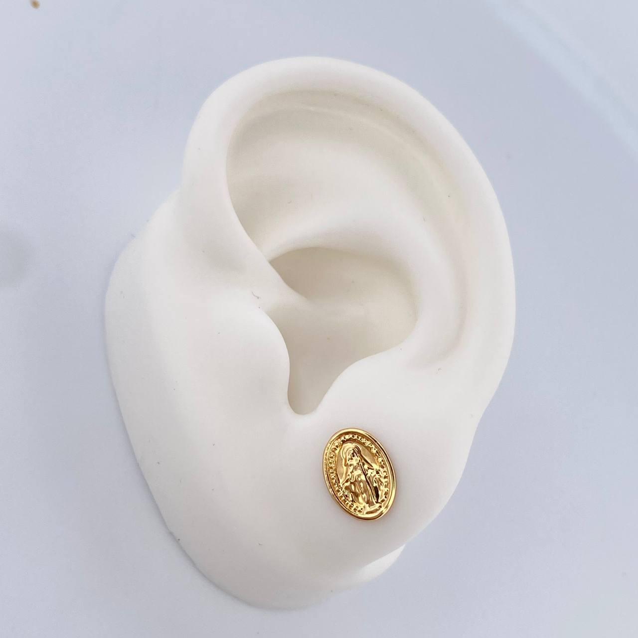 Topos Virgen Milagrosa 0.7gr / Oro Amarillo 18K $