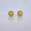 Topos Medusa 1.05gr / Circones Blancos Oro Amarillo 18K $