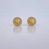 Topos Medusa 1.05gr / Circones Blancos Oro Amarillo 18K $