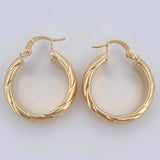 Candongas Semi 5.1gr / 2.5cm / Oro 18K $