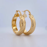 Candongas Semi 5.1gr / 2.5cm / Oro 18K $