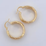 Candongas Semi 5.1gr / 2.5cm / Oro 18K $