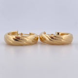Candongas Semi 5.1gr / 2.5cm / Oro 18K $