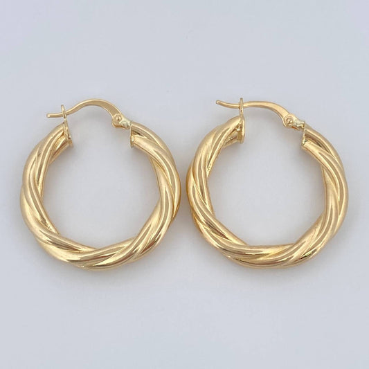 Candongas Tere 3.65gr / 2.8cm / Oro 18K $