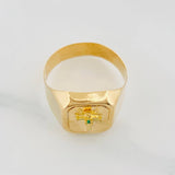 Anillo Cruz Clavo 3.45 g / T10 Oro Amarillo 18K