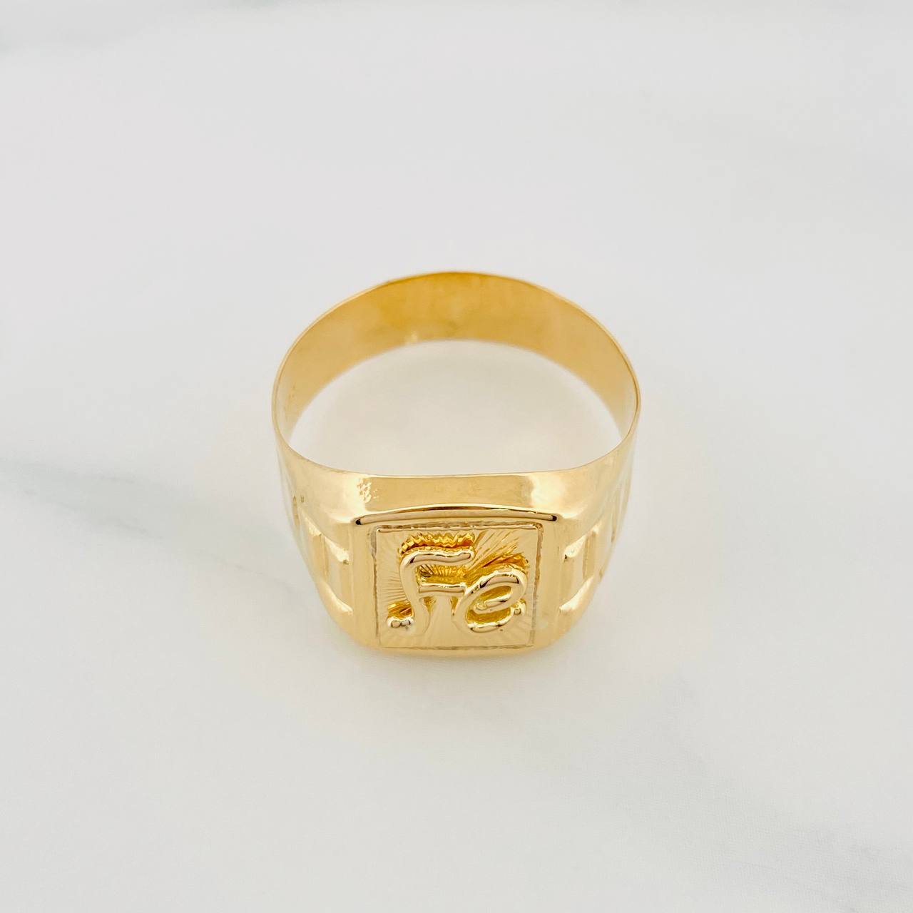 Anillo Fe 3.35 g / T9 1/4 Oro Amarillo 18K