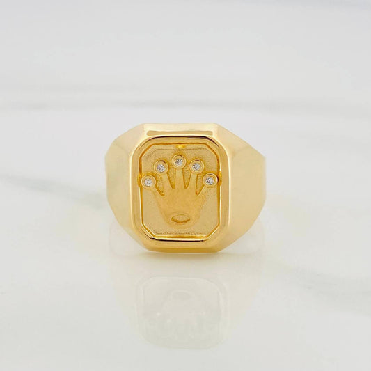 Anillo Corona 3.55 g / T10 1/2 Oro Amarillo 18K