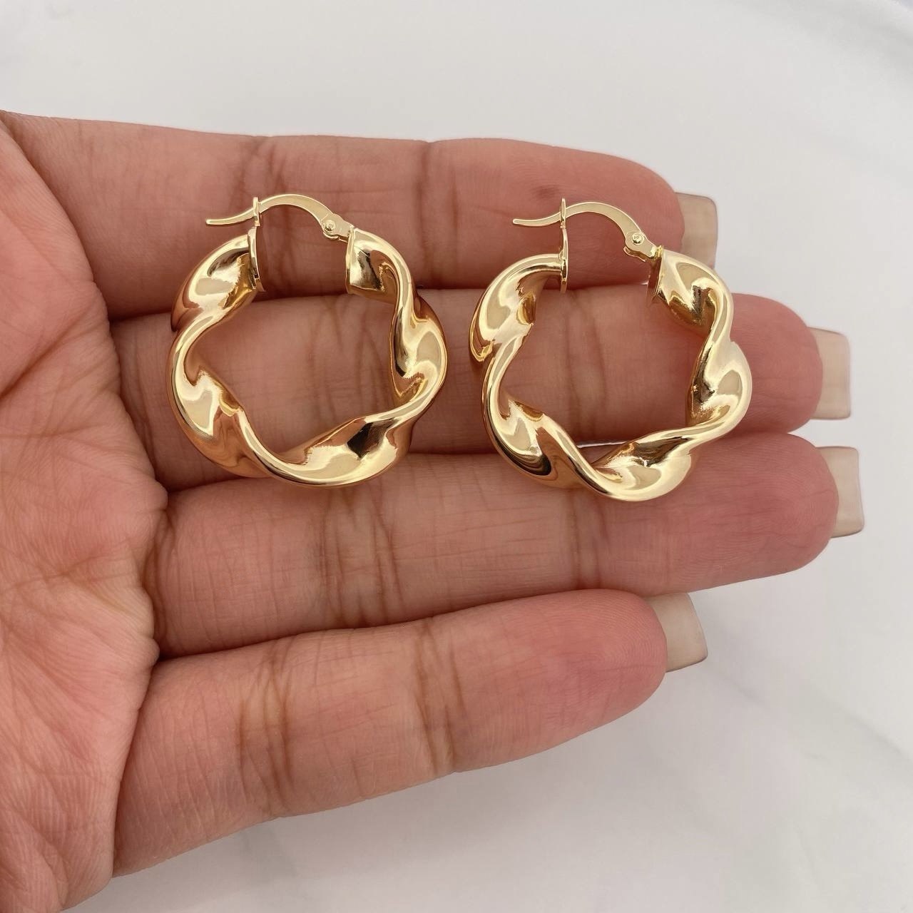 Candongas Demi 4.9 g / 3 cm Oro Amarillo 18K