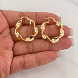Candongas Demi 4.9 g / 3 cm Oro Amarillo 18K