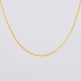 Cadena Plana 1.15 g / 50.5 cm / 1.25 mm Oro Amarillo 18K