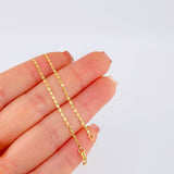 Cadena Plana 1.35 g / 50 cm / 1.25 mm Oro Amarillo 18K