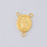 Herraje Crucero Virgen De La Milagrosa Marco 1 g / 2.2 cm Oro Amarillo 18K