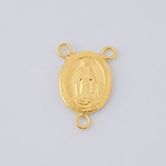 Herraje Crucero Virgen De La Milagrosa Marco 0.85 g / 1.7 cm Oro Amarillo 18K