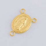 Herraje Crucero Virgen De La Milagrosa Marco 1 g / 2.2 cm Oro Amarillo 18K