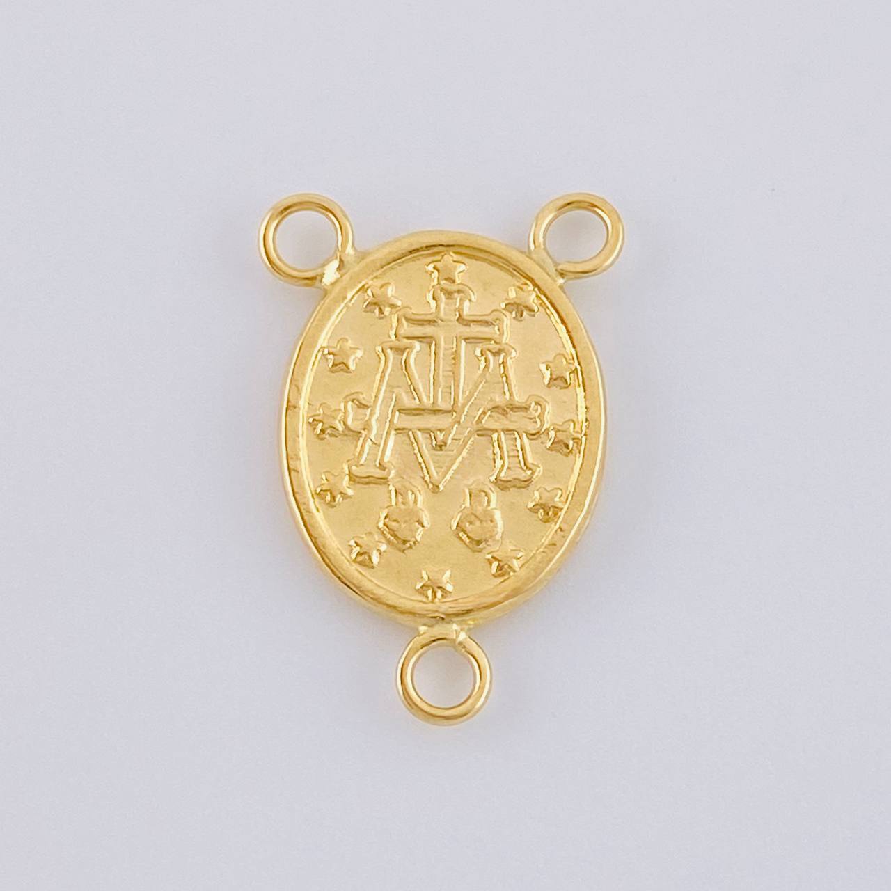 Herraje Crucero Virgen De La Milagrosa Marco 1 g / 2.2 cm Oro Amarillo 18K