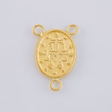 Herraje Crucero Virgen De La Milagrosa Marco 1 g / 2.2 cm Oro Amarillo 18K