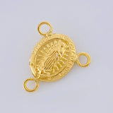 Herraje Crucero Virgen De Guadalupe 0.4 g / 0.3 cm Oro Amarillo 18K