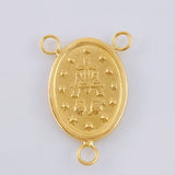 Herraje Crucero Virgen De La Milagrosa Marco 1.1 g / 2.3 cm Oro Amarillo 18K
