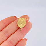 Herraje Crucero Virgen De La Milagrosa Marco 1.1 g / 2.3 cm Oro Amarillo 18K