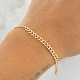 Pulso Cubano 2.8gr / 18.5cm / +1 Oro 18K