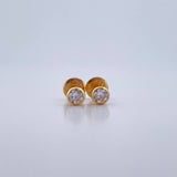 Topos Bisel 0.5gr / 3.22mm Oro Amarillo 18K %