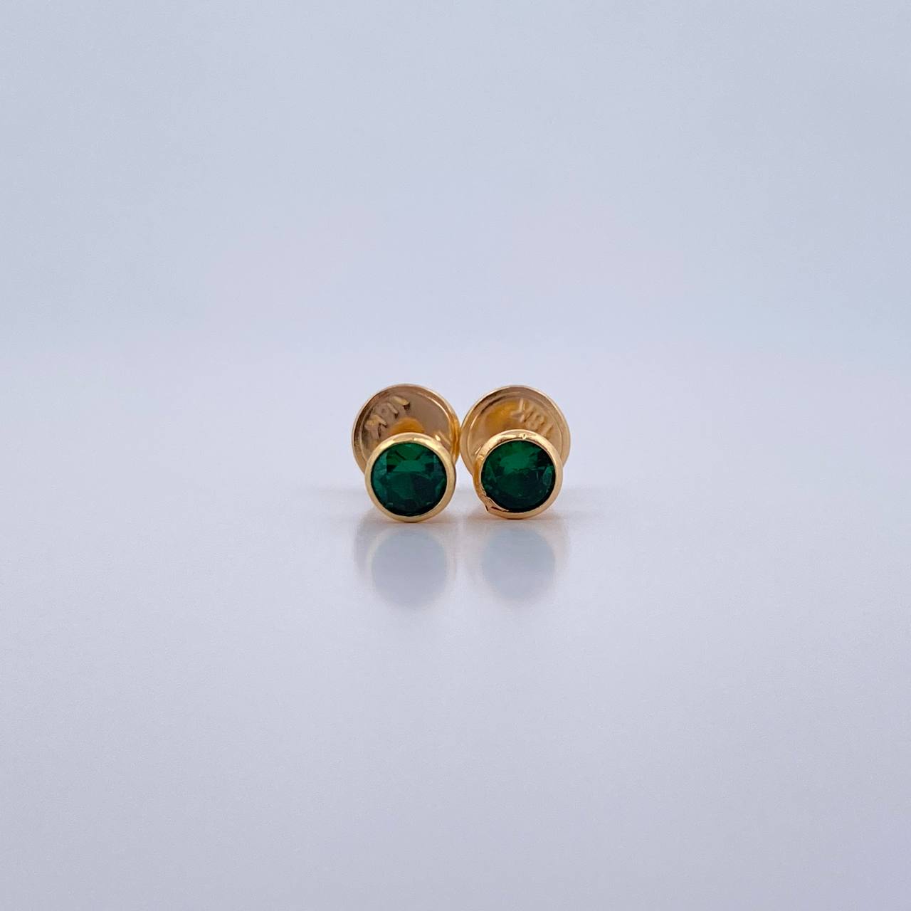 Topos Bisel 0.45gr / Circon Verde Oro Amarillo &
