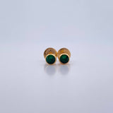 Topos Bisel 0.45gr / Circon Verde Oro Amarillo &