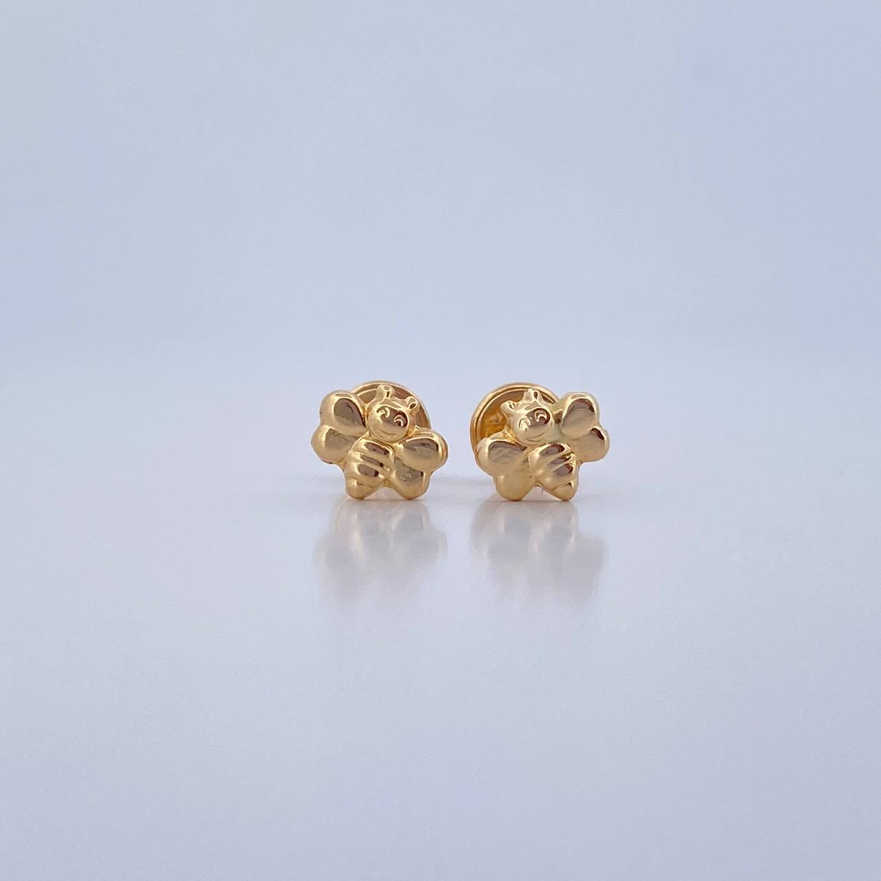Topos Abeja 0.5gr / Lisos Oro Amarillo 18K &