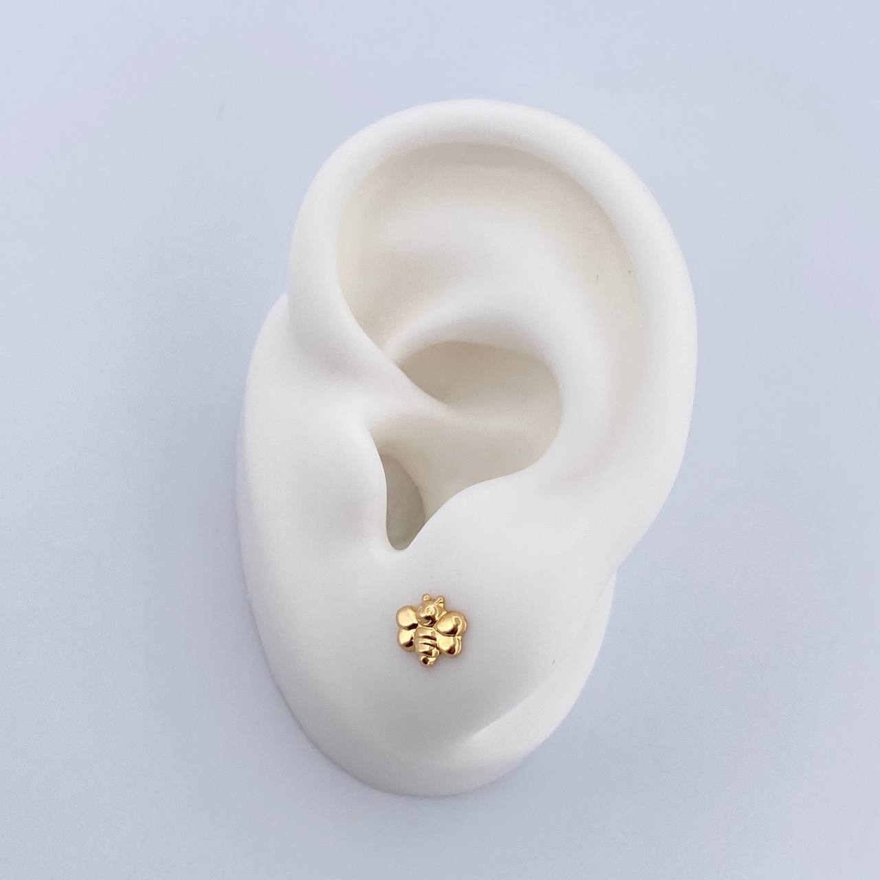 Topos Abeja 0.5gr / Lisos Oro Amarillo 18K &