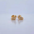 Topos Corazon 0.8gr / Troquelados Oro Amarillo 18K $