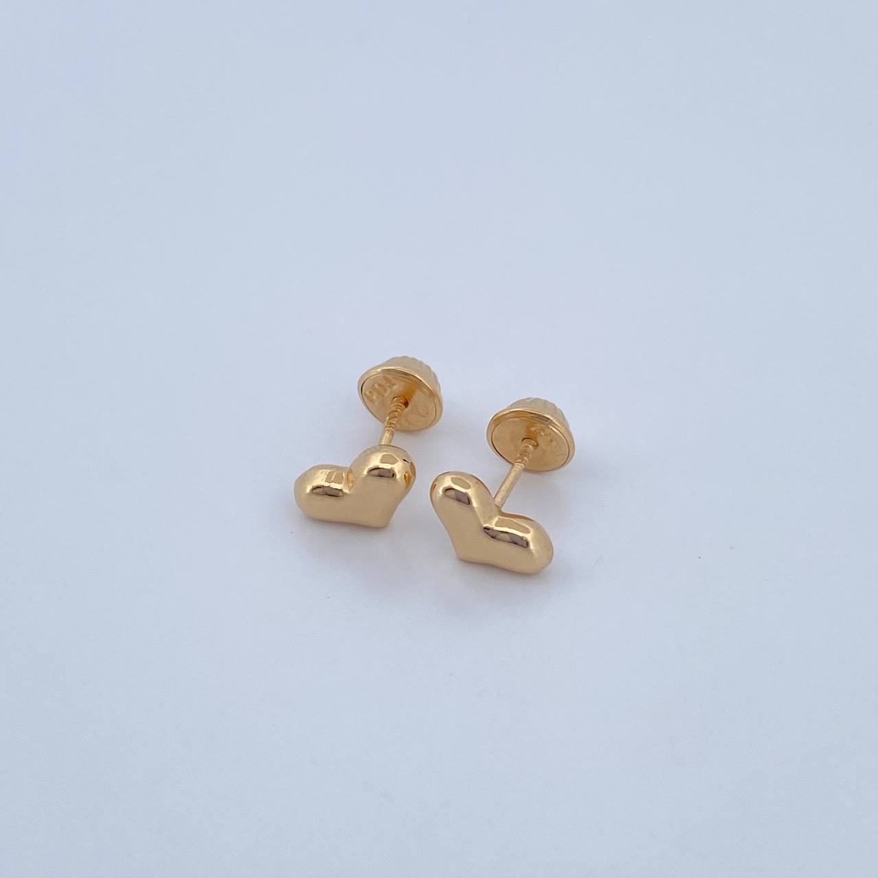 Topos Corazon 0.8gr / Troquelados Oro Amarillo 18K $