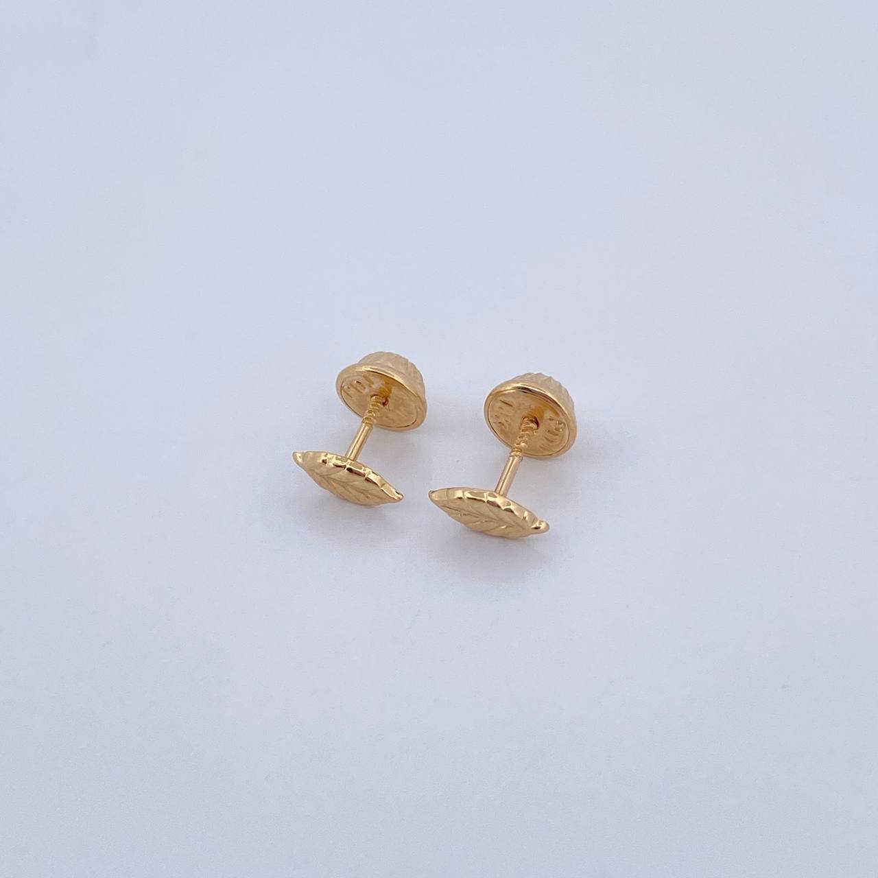 Topos Hoja 0.45gr / Lisos Oro Amarillo 18K &