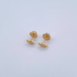 Topos Hoja 0.45gr / Lisos Oro Amarillo 18K &