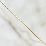 Set Veneciana + Dije Solitario Ovalado 1.85gr / 50cm / 0.5mm Esmeralda 0.75pts Oro Amarillo 18K (Joya) *