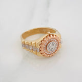Anillo Corre Corona 6.3 g / T9 3/4 Tres Oros 18K