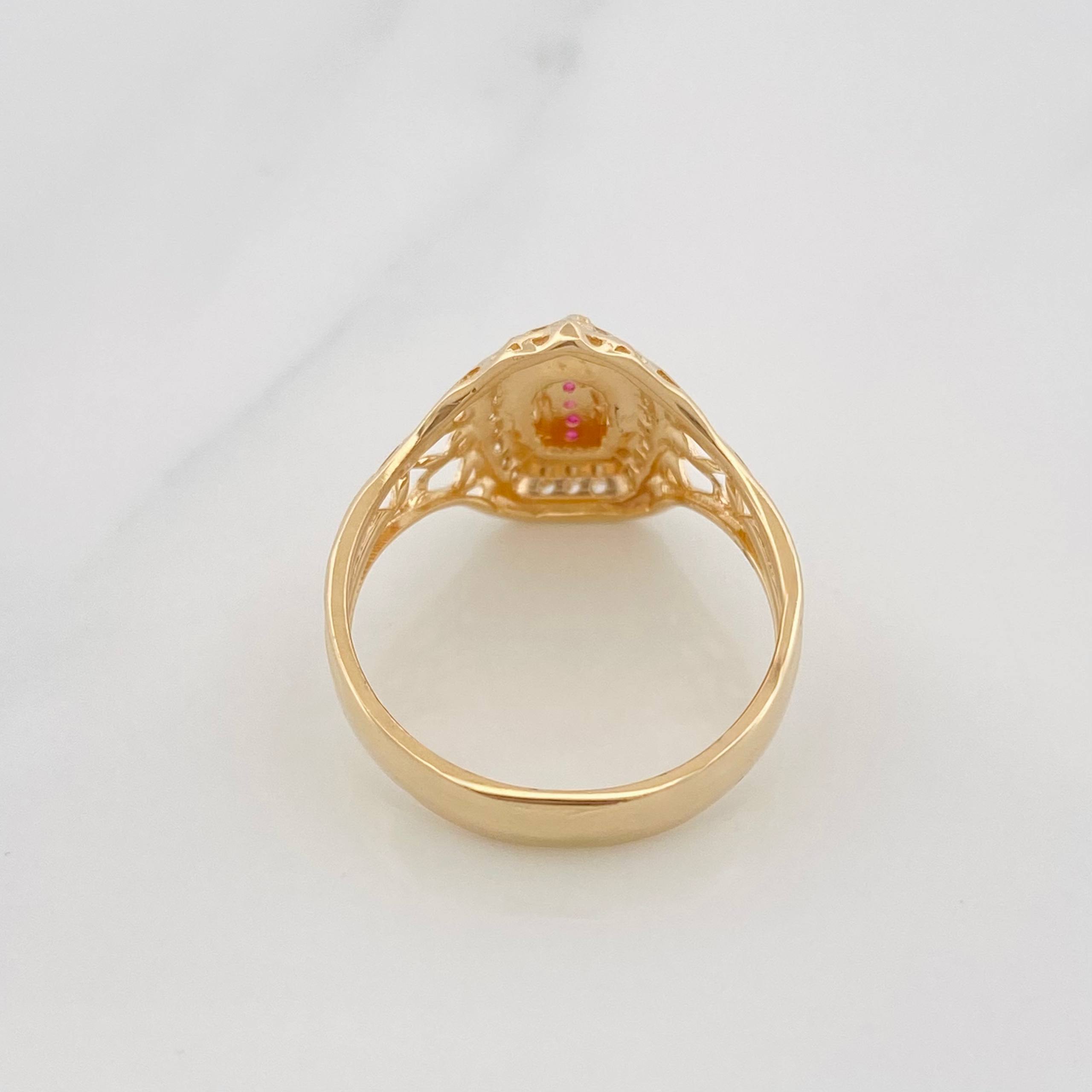 Anillo Virgen Guadalupe 3.3 g / Oro Amarillo 18K