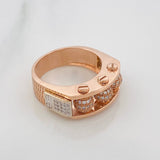 Anillo Bolas De Fuego 11.95 g / T9 3/4 Dos Oros Blanco Rosa 18K