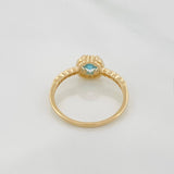 Anillo Halo 2.15g / T6 3/4 Oro Amarillo 18K