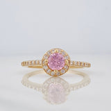 Anillo Halo 2.6 g / T7 1/2 Oro Amarillo 18K