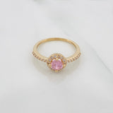 Anillo Halo 2.6 g / T7 1/2 Oro Amarillo 18K