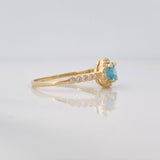 Anillo Halo 2.15 g / T7 3/4 Oro Amarillo 18K