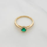 Anillo Halo 2.35 g / T6 3/4 Oro Amarillo 18K