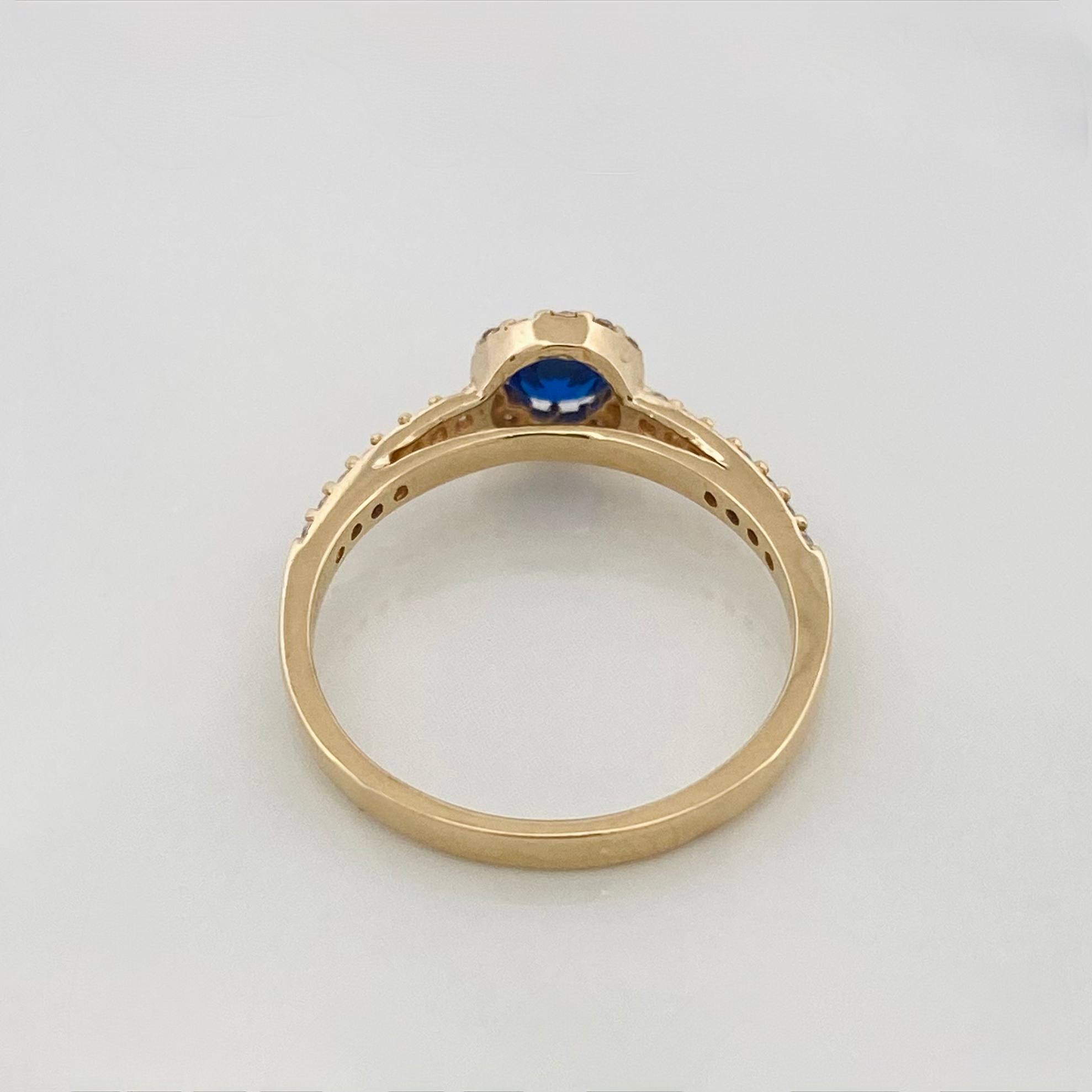 Anillo Halo 2.3 g / T6 1/2 Oro Amarillo 18K
